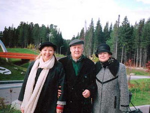 С Арво Валтоном и О. Александровой